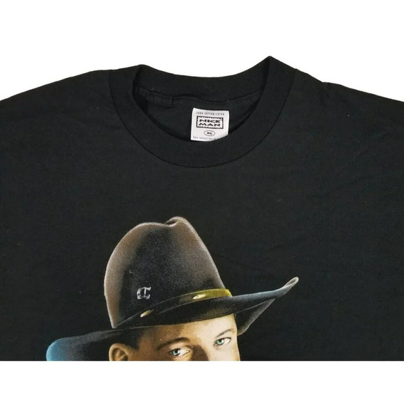 Vintage JOHN MICHAEL MONTGOMERY JMM Tour 1995 Double Sided Nice Man T-Shirt XL - Picture 5 of 8